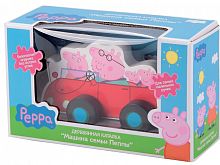игрушка Peppa pig каталка "свинка пеппа. машина семьи пеппы", дерево