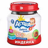 Агуша Пюре мясное Индейка, с 6 месяцев (80г)