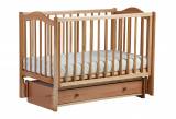 Лель Детская кроватка "Кубаночка-1" БИ 37 маятник универсальный / цвет натуральный бук