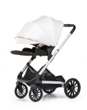 Babylux Детская прогулочная коляска XR / цвет Silver frame/White Pu