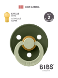 Пустышка латекс.BIBS Studio Colour - Fusion - Hunter Green/Sage, 6+ мес.