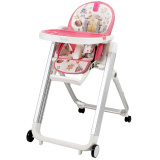 Nuovita Стульчик для кормления Futuro Senso Bianco / цвет Cosmo rosa/Розовый космос