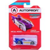 (м.) Машинка коллекционная 1:64, Серия FANTASTIC CARS, B/FAN-036, синий/серый, 1/24/48
