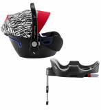 Britax Roemer Детское автокресло Baby-Safe2 i-Size + база Flex / группа 0/I / цвет красный с буквами / Letter Design