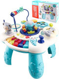 Рыжий кот Музыкальный развивающий игровой столик / цвет голубой