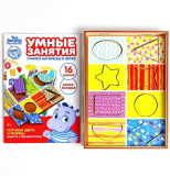 Лесная мастерская Рамка - вкладыш по методике Сегена Изучаем цвета и формы / разноцветная