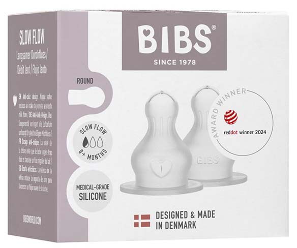 Bibs Силиконовая соска для бутылочки, 2 штуки