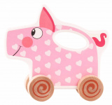 Деревяшки Каталка "Поросёнок Хрю"