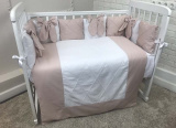 Евротек Комплект в кроватку Sweet dream, 4 предмета / цвет бежевый