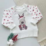 Little Star Свитшот "Олененок"/ цвет белый/ 3 года