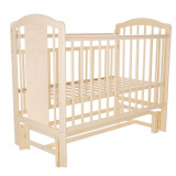 Pituso Кровать детская Noli, универсальный маятник / цвет Слоновая кость, Жирафик