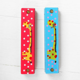 Лесная мастерская Губная гармошка Жирафики / цвет голубой, красный