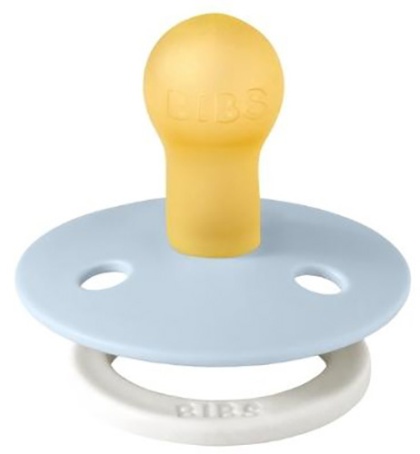 Bibs Пустышка латексная ночная Colour, 0+ месяцев / цвет Glow-Baby Blue (голубой)