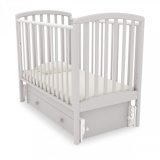 Гандылян Детская кроватка "Дашенька" универсальный маятник / цвет белый