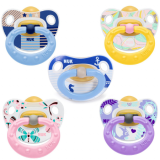 Nuk Пустышка латексная успокаивающая Happy Kids,  0-6 мес 1 шт