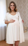 Hunny mammy Комплект для беременных и кормящих 08128 / цвет молочный / размер 170,176 - 96 - 102 см