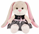 Maxitoys Мягкая игрушка Jack&Lin, Зайка Лин в клетчатом платьице, 20 см