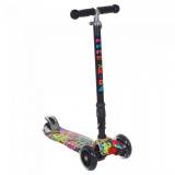 Suncolor Самокат Трехколесный Mars Kids Maxi Light Складной граффити 3