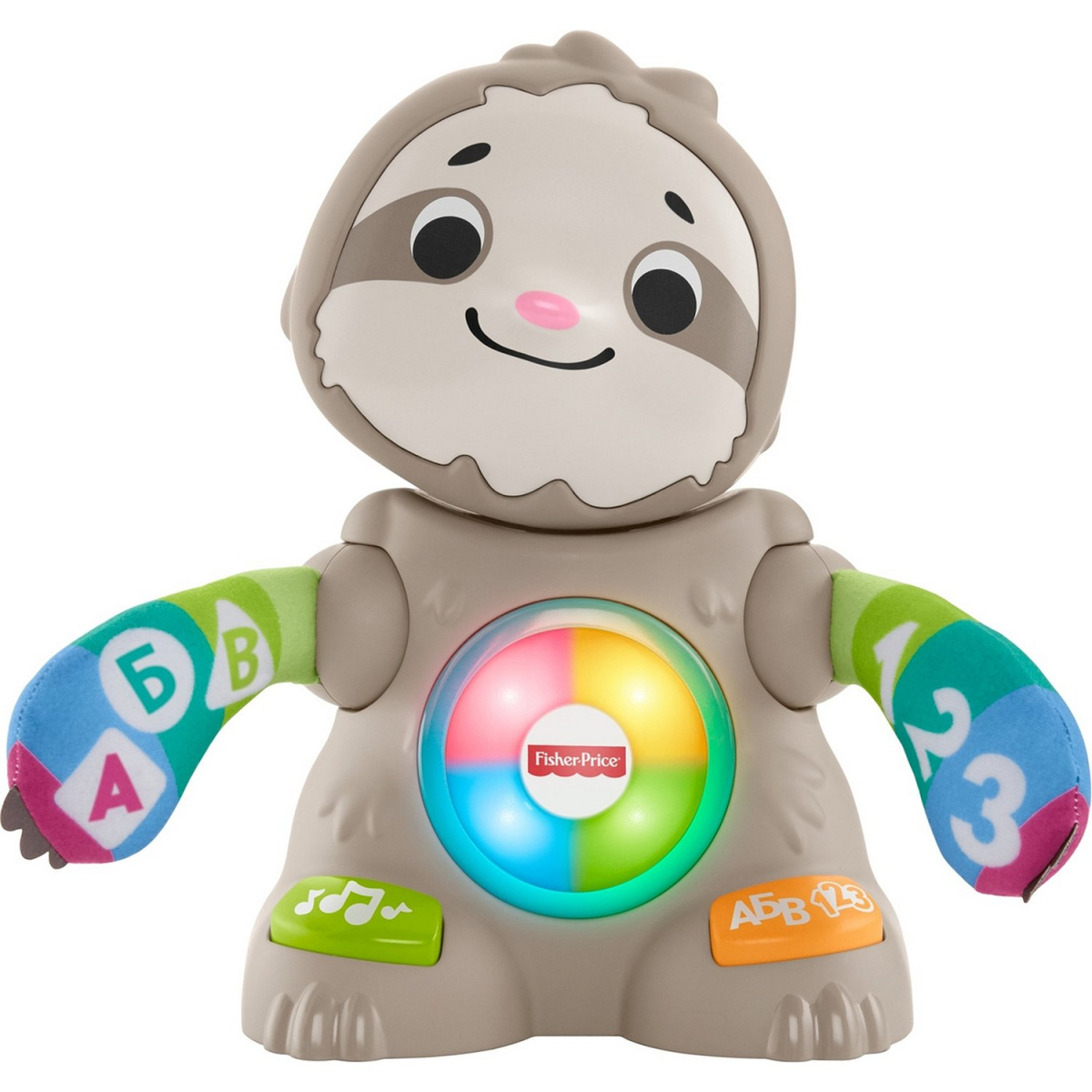 Fisher Price Игрушка развивающая Линкималс Танцующий Ленивец музыкальный  GHY96 / цвет серый купить в Сочи