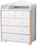 Incanto Комод Mio/Nuvola 800/5 с откидной пеленальной доской / цвет белый