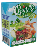 Фрумка Сок яблочно-вишневый, с 5 месяцев, 0,2 л