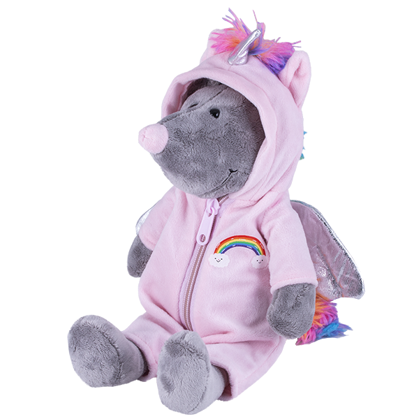 Softoy Игрушка мягкая Мышь-единорог, 26 см S910/15
