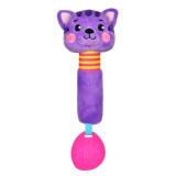 Жирафики Пищалка с силиконовым прорезывателем "Котик"