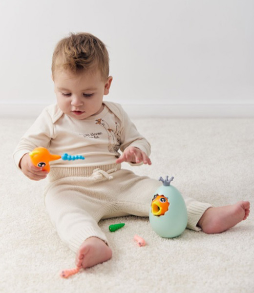 Happy Baby Развивающая игрушка Feed Me / цвет green (мятный)