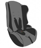 Zlatek Автокресло Atlantic Basic / цвет серый