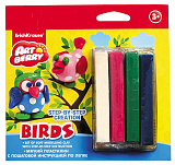 Пластилин мягкий 4цвета и инструкция Birds Step-by-step Сreation, Artberry