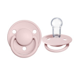 BIBS Соска-пустышка силиконовая De Lux Silicone 0+ месяцев / цвет Blossom