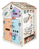 Bunny Board Бизиборд домик развивающий "Дом с китом" со светом, большой