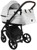 Roan Коляска 2 в 1 Esso 2025 / цвет leather White-black (черно-белая кожа)