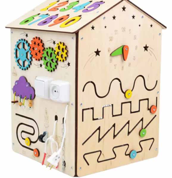 Бизиборд "Большой Домик", 40х55х40 см
