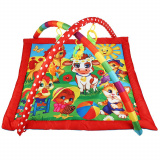 Умка Детский игровой коврик Любимые друзья с погремушками на подвеске / цвет красный