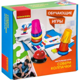 Обучающие игры Bondibon Настольная игра «СОБЕРИ КОЛПАЧКИ»