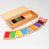 Игра по методике Монтессори «Цветные таблички», средний набор