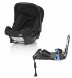 Britax Roemer Детское автокресло Baby-Safe + база ременная / группа 0+ / цвет черный космос / Cosmos Black Trendline