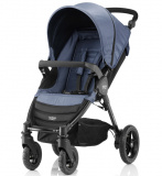 Детская коляска B-Motion 4 Blue Denim с накидкой на ножки