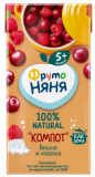 ФрутоНяня Компот из вишни и малины, с 5 месяцев, 0,2 л