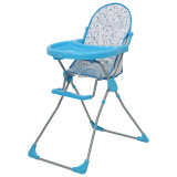 Polini kids 152 Стульчик для кормления Единорог  Радуга/ цвет голубой