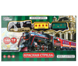 Железная дорога на батарейках красная стрела, длина 148см, кор.37*23*5см ТЕХНОДРАЙВ