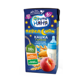Фрутоняня каша молочная-злаковая с персиком, 200г