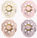 Bibs Набор пустышек Boheme, латекс, с 6 месяцев Ivory, Blush, Blossom, Dusky Lilac