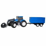 Bruder Трактор New Holland T8040 с погрузчиком и прицепом