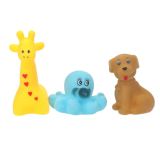КАПИТОШКА Игрушка для ванны животные 3 шт сетка, хенгтег в кор.