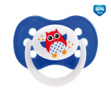 Canpol Owl Пустышка симметричная силиконовая /  0-6 месяцев