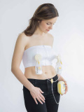 Medela Топ-бюстье для сцеживания без рук Easy Expression, размер L, цвет / белый