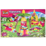 Город Мастеров Конструктор "Карусель" с фигуркой, 195 деталей