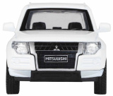 Автопанорама Металлическая лицензионная машинка Mitsubishi Pajero 4WD turbo / цвет белый